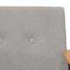 vidaXL Sessel Hellgrau 59 x 75 x 78 cm Lockiger woll&auml;hnlicher Stoff