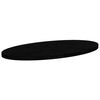 vidaXL Tischplatte Dunkelbraun 120x60x4 cm Massivholz Eiche Oval