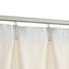 vidaXL Verdunkelungsvorhang mit Haken Samt Creme 290 x 245 cm