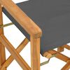vidaXL Regiest&uuml;hle 2 Stk. Klappbar Grau Massivholz Teak
