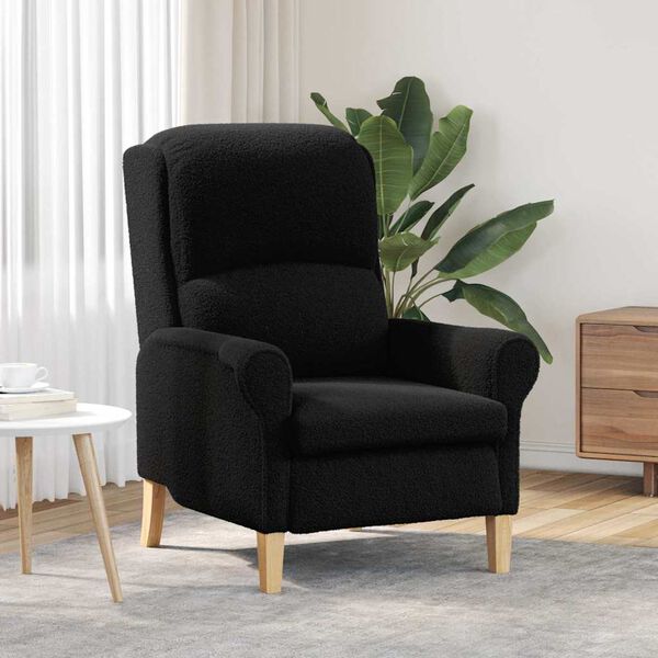 vidaXL Sessel Schwarz 76 x 94 x 102 cm Sharpa Stoff