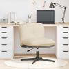 vidaXL B&uuml;rostuhl Drehbar Creme Stoff