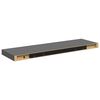 vidaXL Schweberegal Hochglanz-Grau 80x23,5x3,8 cm MDF