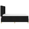 vidaXL Boxspringbett mit Matratze Schwarz 140 x 200 cm Stoff