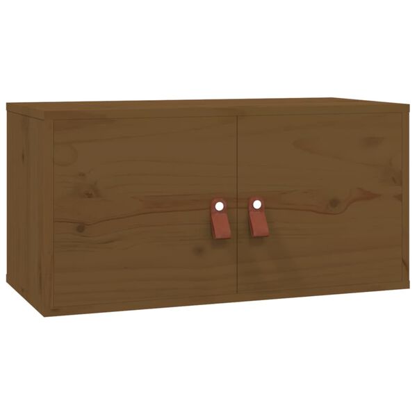 vidaXL Wandschrank Honigbraun 60x30x30 cm Massivholz Kiefer