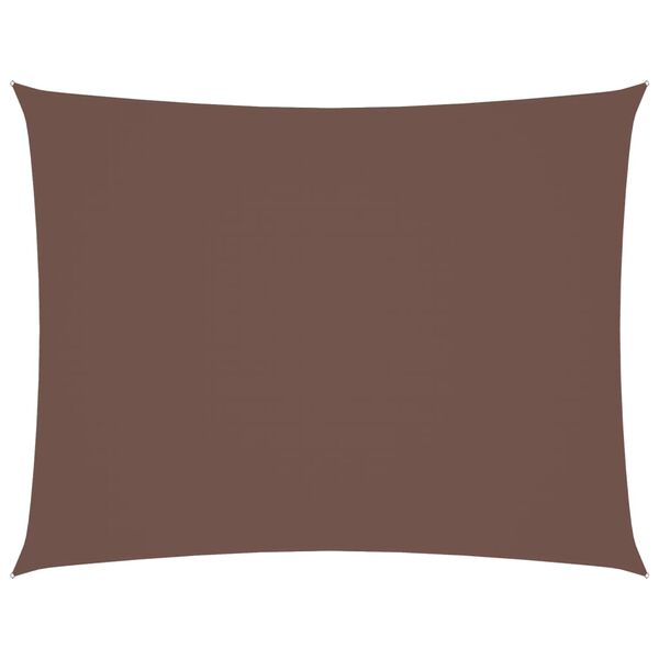 vidaXL Sonnensegel Oxford-Gewebe Rechteckig 5x6 m Braun