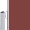 vidaXL Seitenmarkise Ausziehbar Braun 180x1200 cm