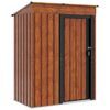 vidaXL Gartenh&uuml;tten Braun 137 x 81 x 180 cm Metall