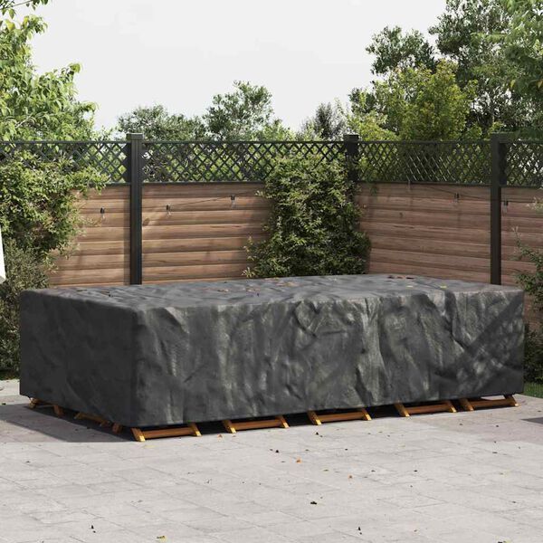 vidaXL Gartenm&ouml;belabdeckung Schwarz 305 x 190 x 85 cm 600D