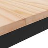 vidaXL Couchtisch Natur 80 x 80 x 45 cm Massives Kiefernholz