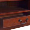 vidaXL TV-Eckschrank Klassisches Braun Massivholz Mahagoni