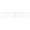 vidaXL TV-Schrank mit LED-Leuchten Wei&szlig; 90x35x15,5 cm
