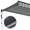 vidaXL Markise Einziehbar Anthrazit und Wei&szlig; 4x3 m Stoff und Aluminium