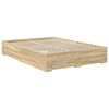 vidaXL Bettgestell mit Schubladen mit Kopfteil Holzwerkstoff
