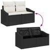 vidaXL Gartensofa-set mit Kissen 8 pcs Braun und Creme Poly-Rattan