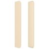 vidaXL Kopfteil mit Ohren Creme 93x16x118/128 cm Stoff