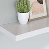 vidaXL Schweberegale 2 Stk. Wei&szlig; 120x23,5x3,8 cm MDF