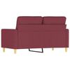 vidaXL 2-Sitzer-Sofa Weinrot 120 cm Stoff