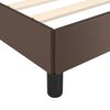 vidaXL Bettgestell Braun 140x190 cm Kunstleder