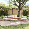 vidaXL Gartensofa-set 5 pcs Braun und Creme