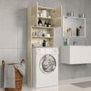vidaXL Waschmaschinenschrank Sonoma-Eiche 64x25,5x190 cm Holzwerkstoff