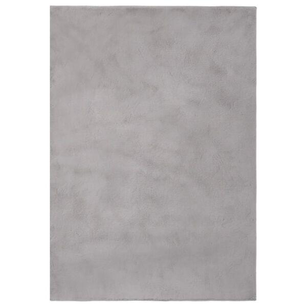 vidaXL Teppich Kunstkaninchenfell 180x270 cm Grau