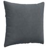 vidaXL Sofakissen 2 St&uuml;ck Dunkelgrau 45 x 45 cm Cordstoff