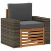 vidaXL Outdoor Mittelsofa Massivholz Akazie Natur
