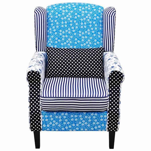 vidaXL Sessel mit Patchwork-Design Stoff