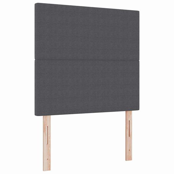 vidaXL Kopfteil mit Kopfteil Dunkelgrau 80 cm Kunstleder