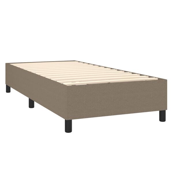 vidaXL Boxspringbettgestell Taupe 80x200 cm Stoff