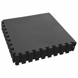 vidaXL Pool Bodenschutzmatte 12 stk. Schwarz 4,32 ㎡ EVA-Schaum