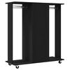 vidaXL Kleiderschrank mit Regal Schwarz Eichen-Optik 102 x 38 x 110 cm