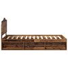 vidaXL Bettrahmen Altholz 100 x 200 cm Massives Kiefernholz