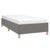 vidaXL Bettgestell ohne Matratze Dunkelgrau 90x190 cm Stoff