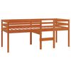 vidaXL Hochbett Wachsbraun 90x190 cm Massivholz Kiefer