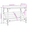 vidaXL Schuhregal R&auml;uchereiche 60x30x45 cm Holzwerkstoff