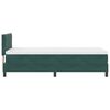 vidaXL LED Boxspringbett mit Matratze Dunkelgr&uuml;n 90 x 200 cm Samt