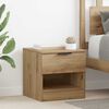 vidaXL Bettschrank 2 pcs Artisan-Eiche 40 x 39 x 40 cm Holzwerkstoff