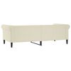 vidaXL Tagesbett Creme 90x200 cm Kunstleder