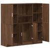 vidaXL 3-tlg. K&uuml;chenschrank-Set Braun Eichen-Optik Holzwerkstoff