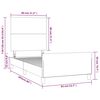 vidaXL Bettgestell ohne Matratze Dunkelbraun 80x200 cm Stoff