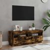 vidaXL TV-Schrank mit LED-Leuchten R&auml;uchereiche 100x35x40 cm