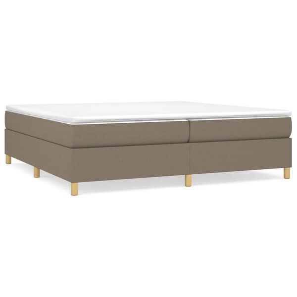 vidaXL Boxspringbettgestell Taupe 200x200 cm Stoff