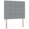 vidaXL Bett mit Stauraum und LED Hellgrau 120 x 200 cm Polyester