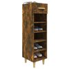 vidaXL Schuhschrank R&auml;uchereiche 30x35x105 cm Holzwerkstoff