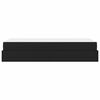 vidaXL Bettgestell mit Matratze mit Matratze 2 pcs Schwarz PVC