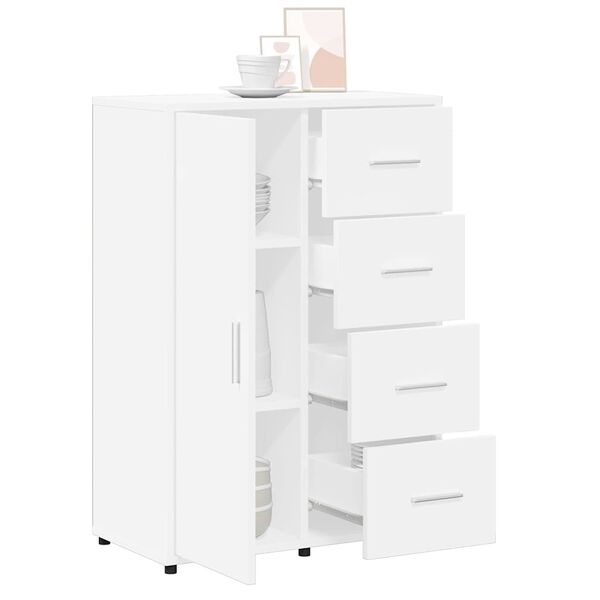 vidaXL Sideboards 2 Stk. Wei&szlig; 60x31x84 cm Holzwerkstoff