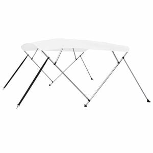 vidaXL 4-Bow Bimini Top Wei&szlig; 243x180x137 cm