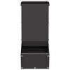 vidaXL Kaninchenf&uuml;tterer Schwarz 12,5 x 26 x 28,5 cm
